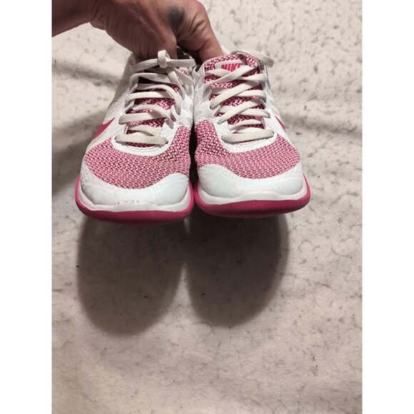 Nike Free 4.0 V4 Women's sz 6 Running Cross Trainer White/Vivid Pink 642200-100 - Picture 4 of 11